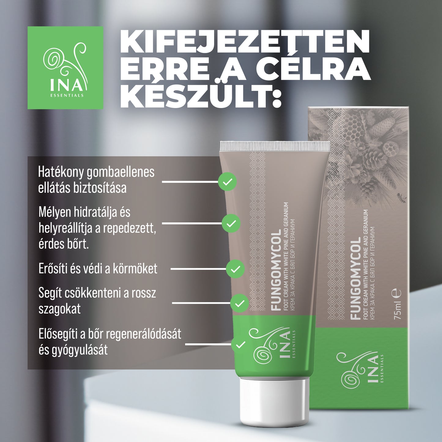 Vásároljon 2 krémet körömgombára vagy száraz és repedezett bőrre, és kapjon 1 organikus fehérfenyő-vizet ajándékba