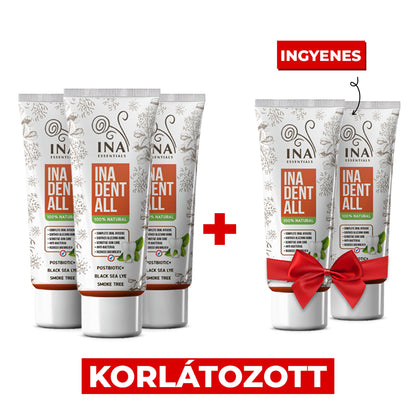 Vásároljon 3 Ina Dent-All Fogkrémet, és Kapjon 2 Természetes Fogkrémet Ingyen