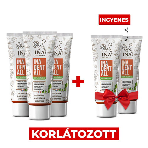Vásároljon 3 Ina Dent-All Fogkrémet, és Kapjon 2 Természetes Fogkrémet Ingyen