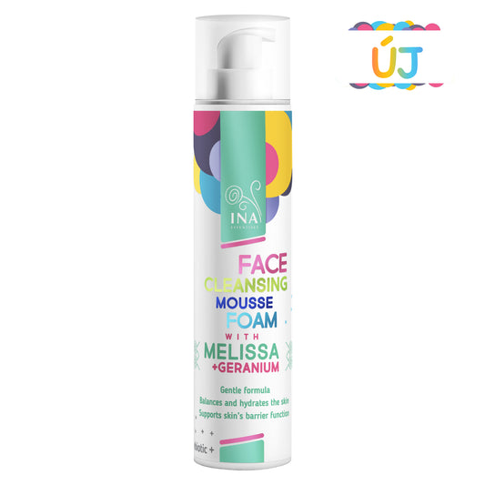 Természetes Tisztító hab Arcra Citromfűvel és Geránium - minden bőrtípusra
