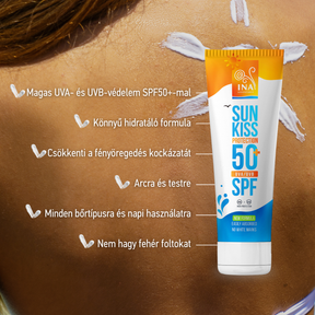Természetes Napvédő Krém Arcra És Testre SPF 50+ Bio Fehér Fenyővel