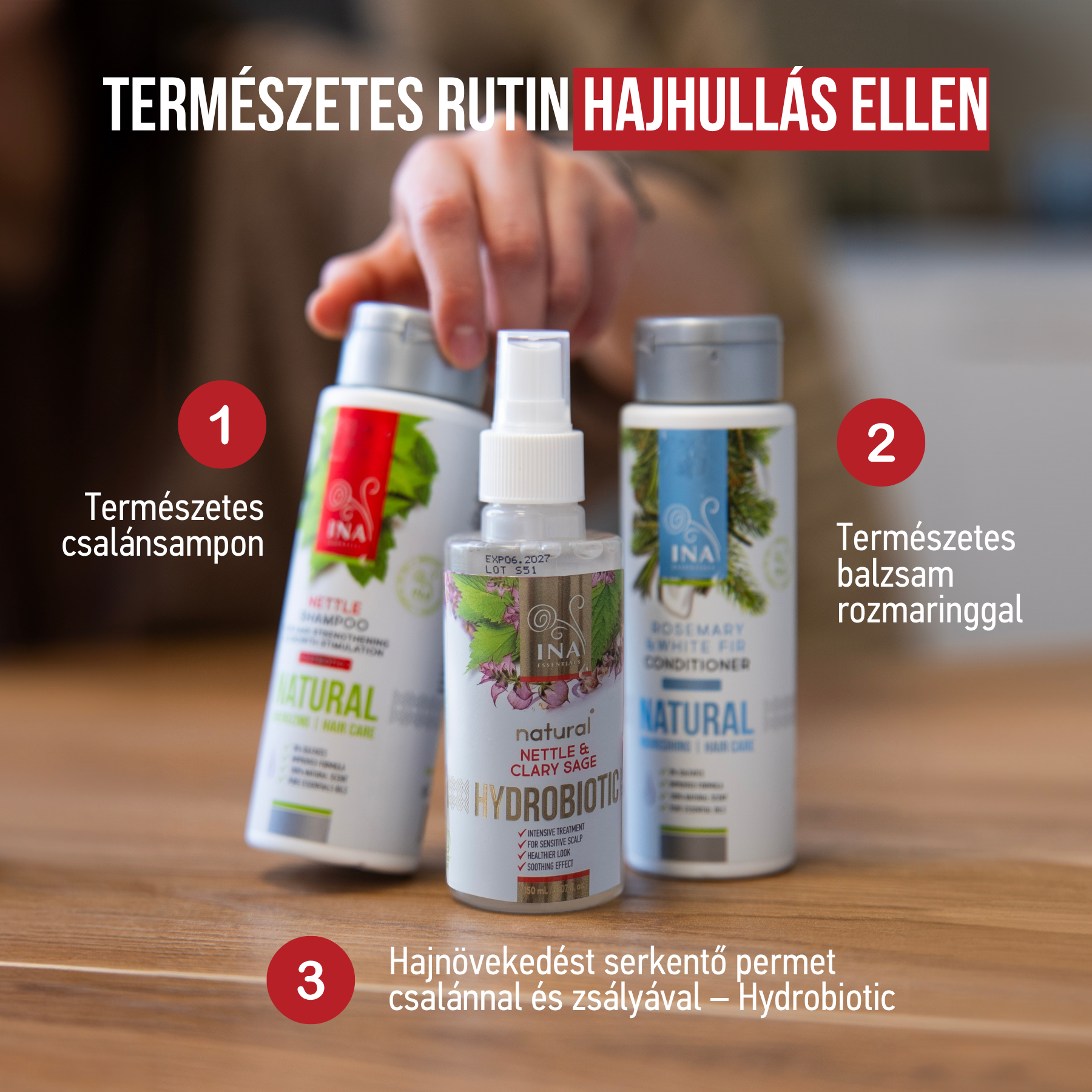 Hajhullás RoutINA™ nőknek - tartós megoldás a Hajhullás ellen