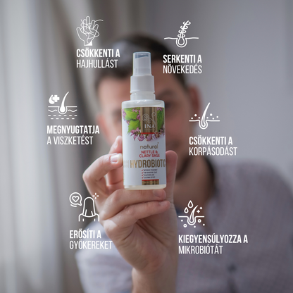 Hydrobiotic - Csalán és Zsálya - intenzív ápolás Hajhullás, Korpásodás és Érzékeny fejbőr esetén