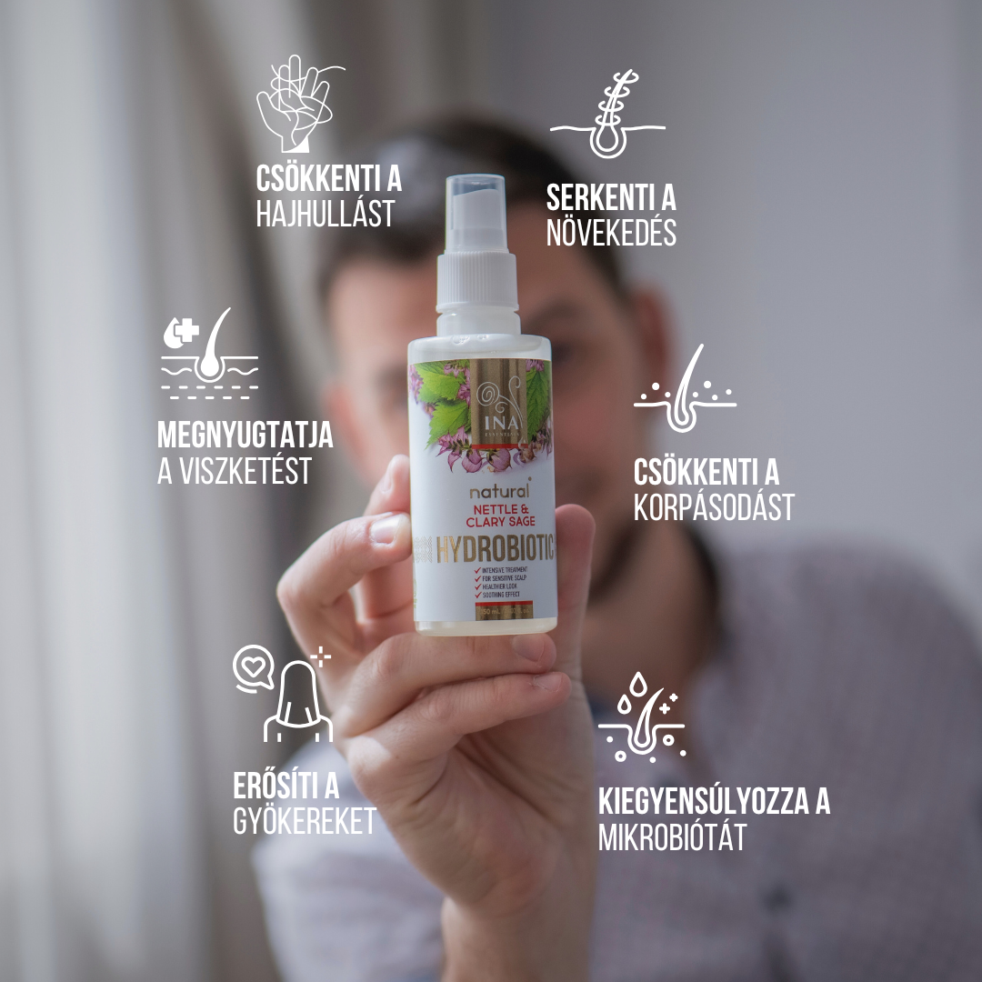 Hydrobiotic - Csalán és Zsálya - intenzív ápolás Hajhullás, Korpásodás és Érzékeny fejbőr esetén