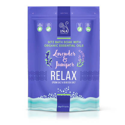 Relax - Fürdősók Levendulával és Borókával a Relaxációért és a Stresszoldáshoz