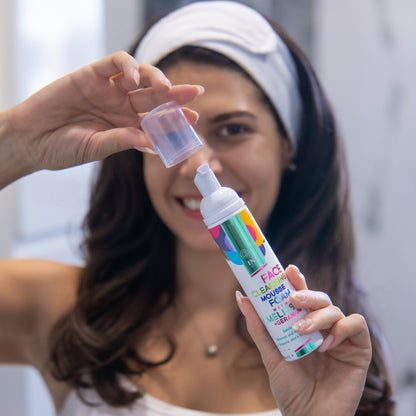 Természetes Tisztító hab Arcra Citromfűvel és Geránium - minden bőrtípusra