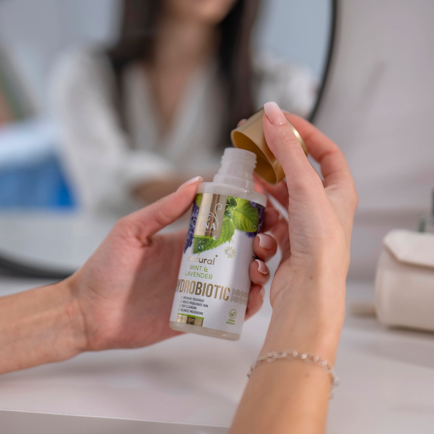 Hydrobiotic - Levendula és Menta - intenzív ápolás Pattanás ellen