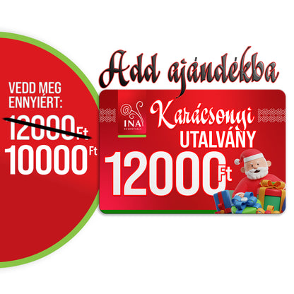 Vásároljon 12000 HUF értékű Karácsonyi utalványt 10000 HUF áron - Digitális utalvány