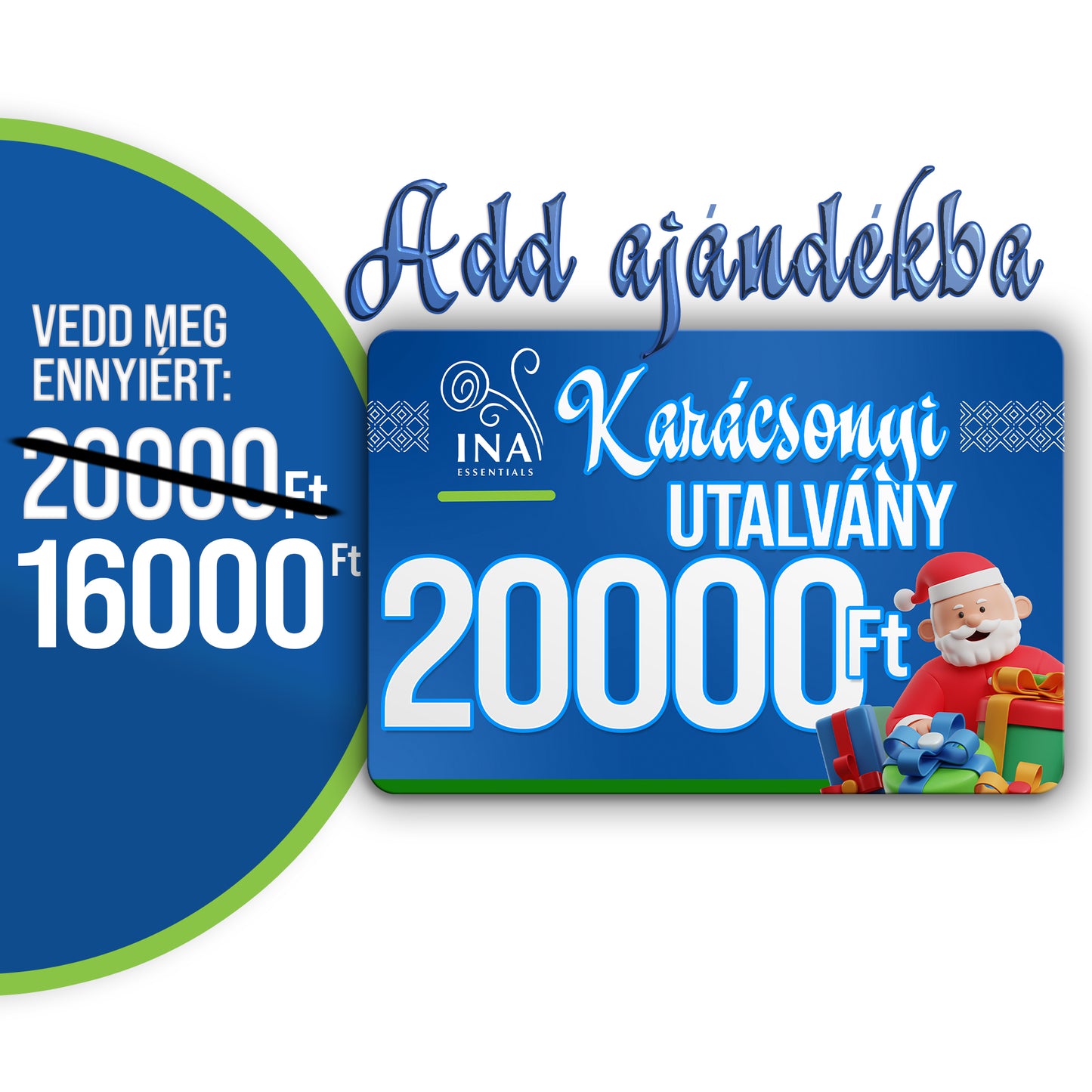 Vásároljon 20000 HUF értékű Karácsonyi utalványt 16000 HUF áron - Digitális utalvány