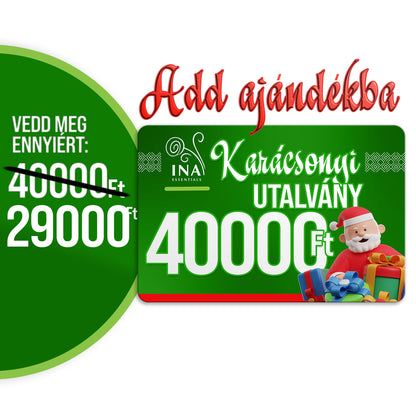 Vásároljon 40000 HUF értékű Karácsonyi utalványt 29000 HUF áron - Digitális utalvány