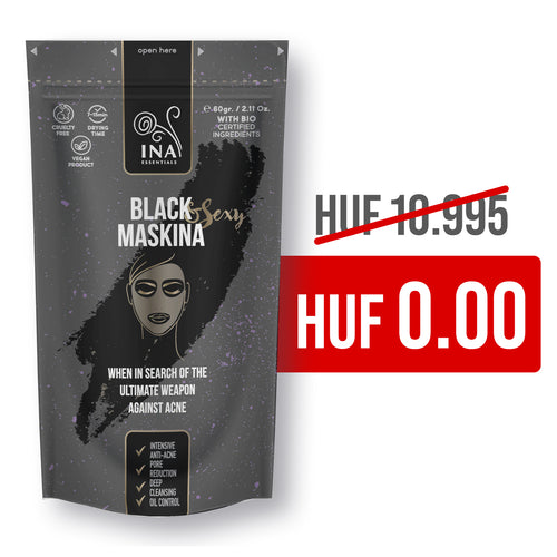 + Ajándék Arcmaszk - Fekete Maskina - intenzív ápolás Pattanások és mitesszerek kezelésére