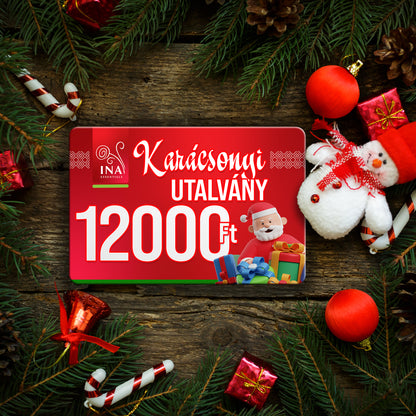 Vásároljon 12000 HUF értékű Karácsonyi utalványt 10000 HUF áron - Digitális utalvány