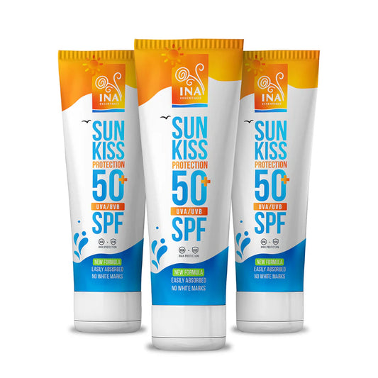 Családi csomag napvédelemhez - 2+1 Természetes napvédő krém arcra és testre SPF 50+ Organikus fehérfenyővel