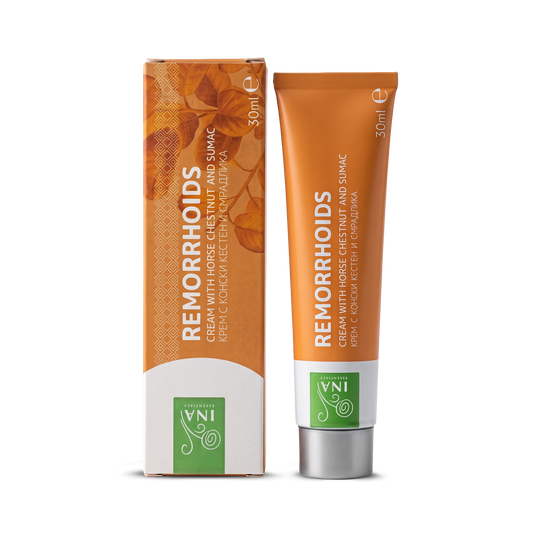 Remorrhoids - Visszér és Aranyér elleni krém - Cserszömörcével és Vadgesztenyével erősen dúsított