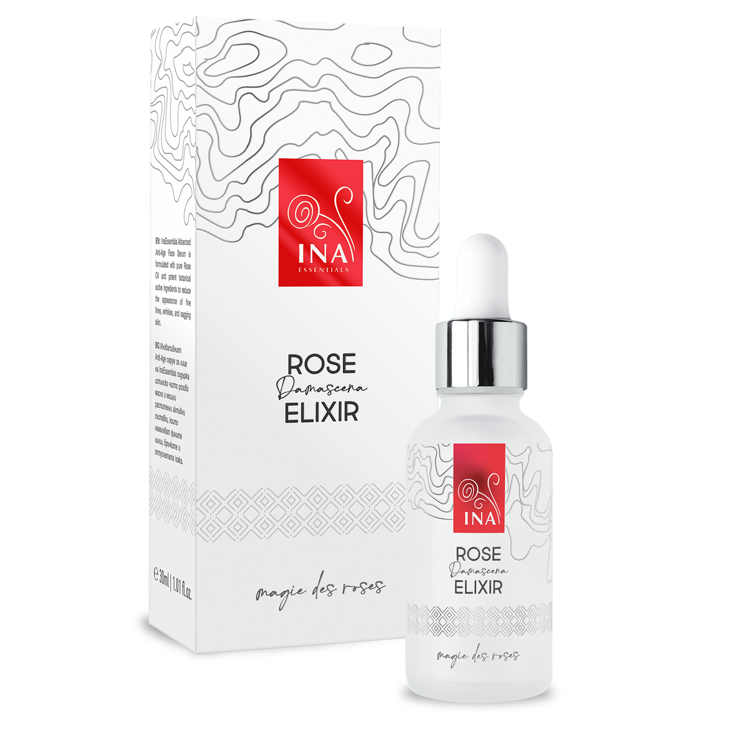 Intenzív öregedésgátló Arcszérum Organikus Rózsaolajjal – Rose Elixir